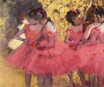 The Pink Dancers, Before the Ballet 1884